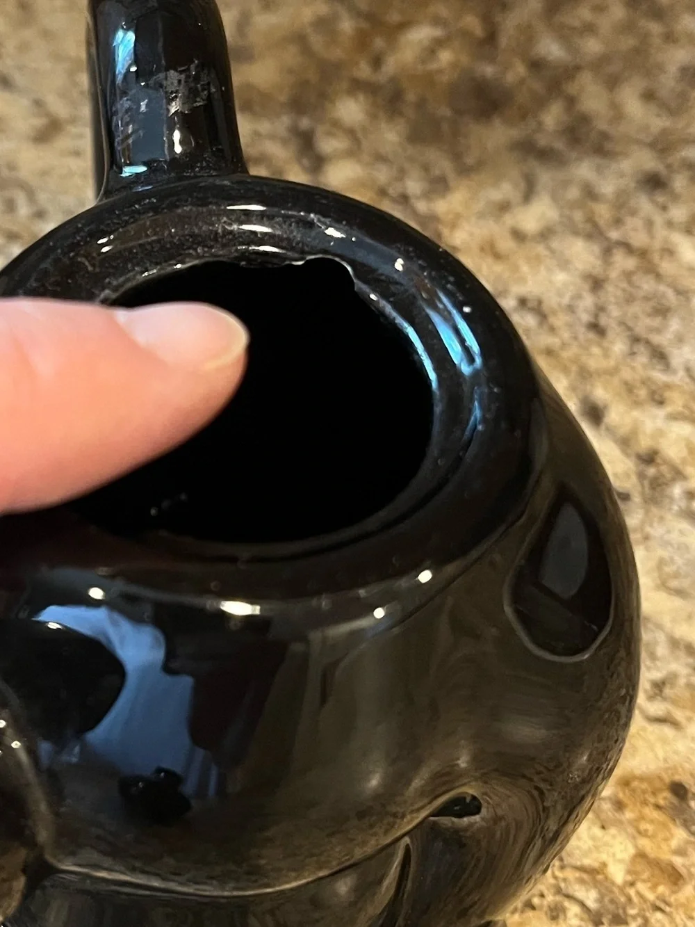 Vintage Ceramic Black Cat Teapot 1.5 Cup